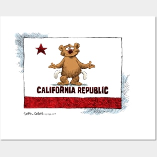 California Bear Pockets Posters and Art